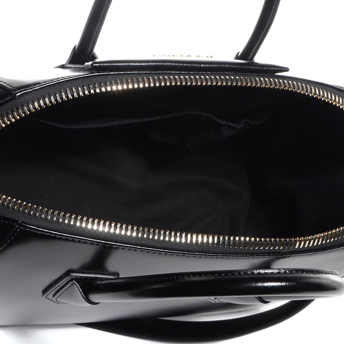 Shiny Lord Calfskin Medium Antigona Black