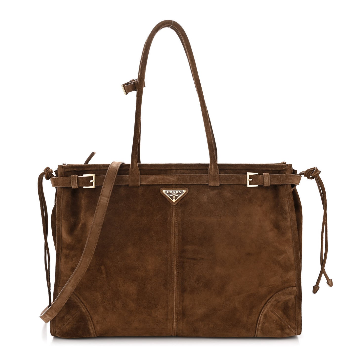 Suede Extra Large Bonnie Shoulder Bag Cocoa Brown