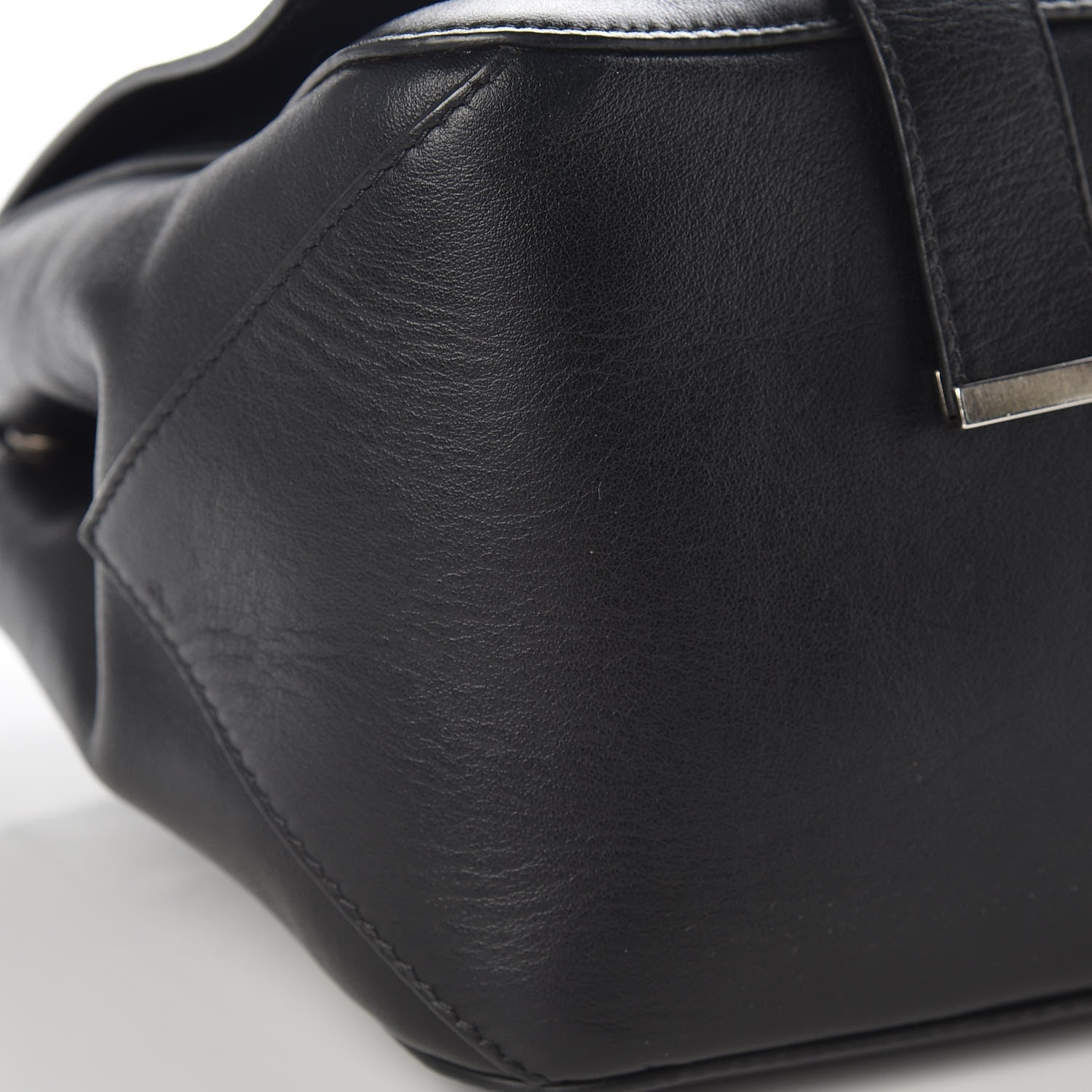 Proenza Schouler Calfskin Double Sided PS Courier Bag Black 8 of 9