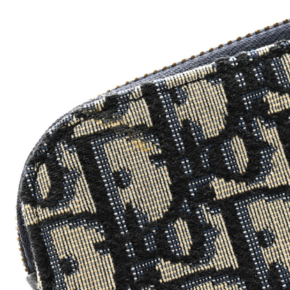 Christian Dior Oblique Pouch Clutch Blue 8 of 8