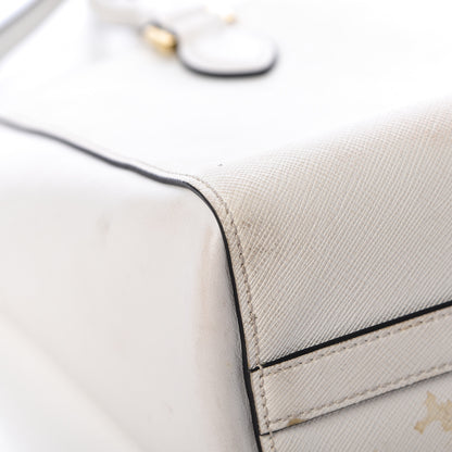 Prada Saffiano Soft Calfskin Zippered Tote White 17 of 21