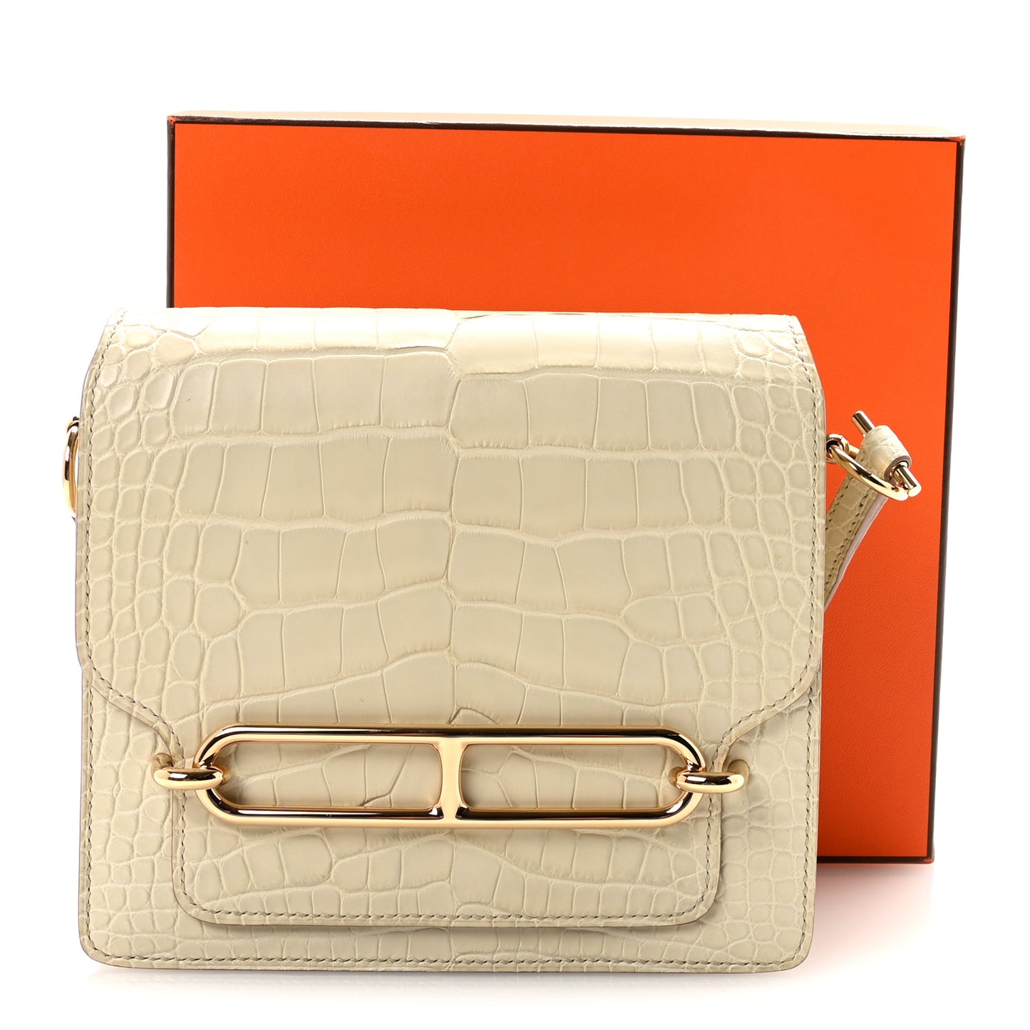 Matte Alligator Mini Sac Roulis Beton