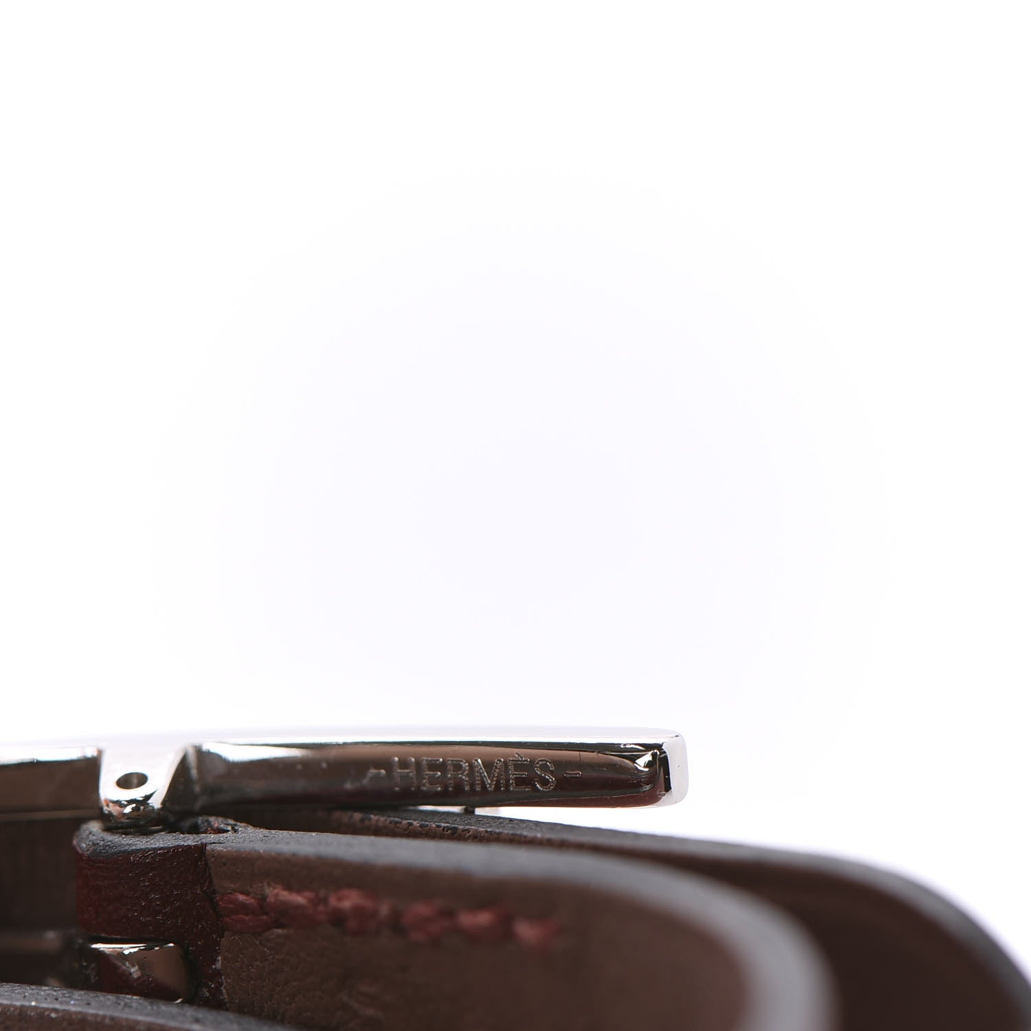 Hermes Chamonix Tadelakt Behapi Double Tour Reversible Bracelet S Rouge H Chocolate 5 of 6