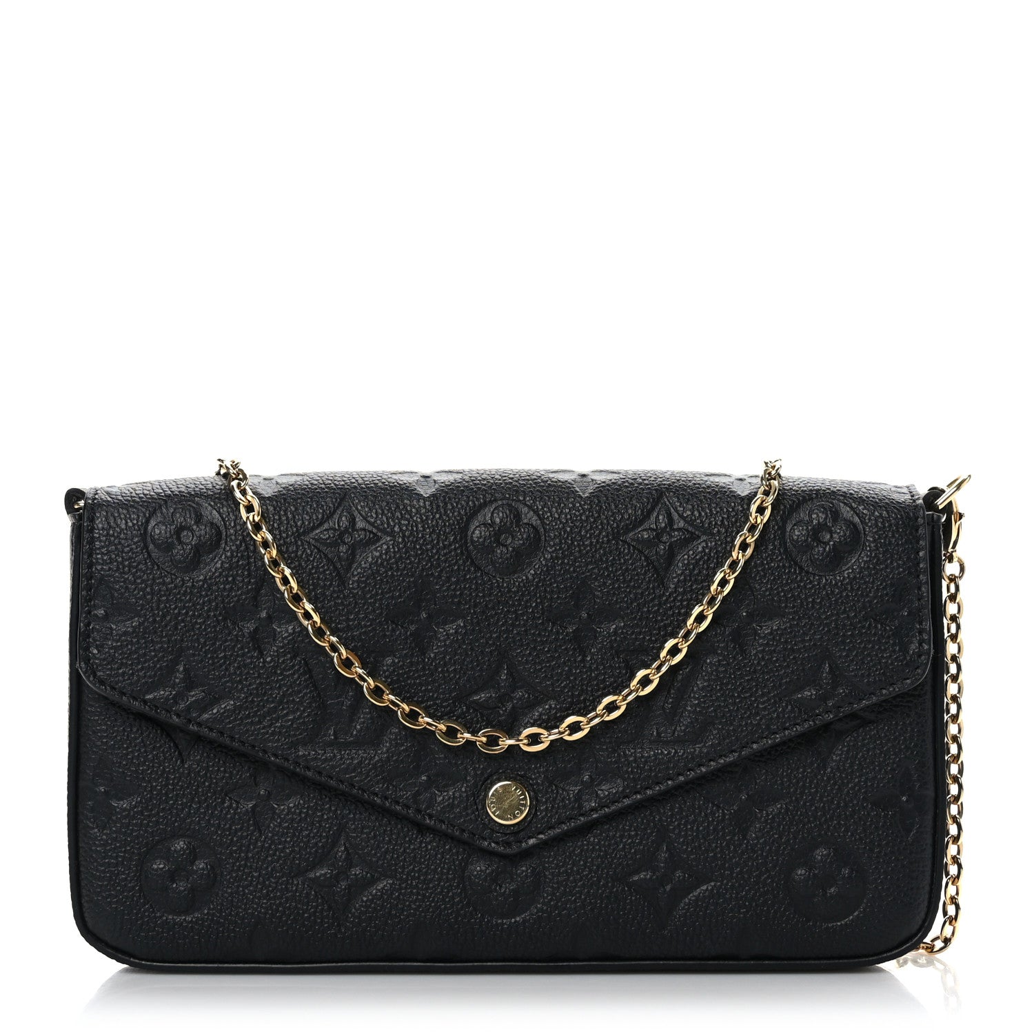 Louis Vuitton Empreinte Pochette Felicie Chain Wallet Black 1 of 9