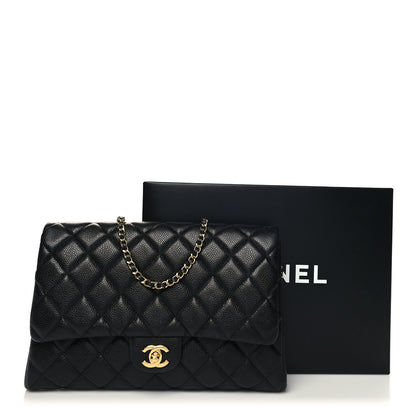 Chanel Caviar Quilted Clutch With Chain Flap Black 10 of 10