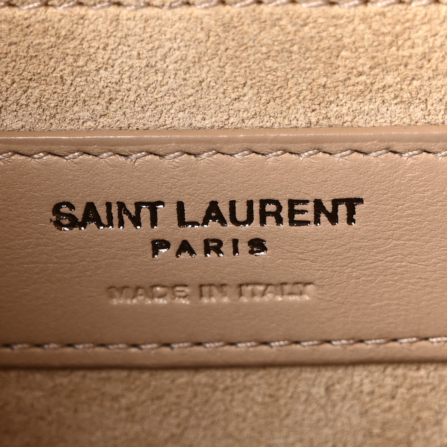 Saint Laurent Calfskin Medium Bellechasse Satchel Beige 5 of 9