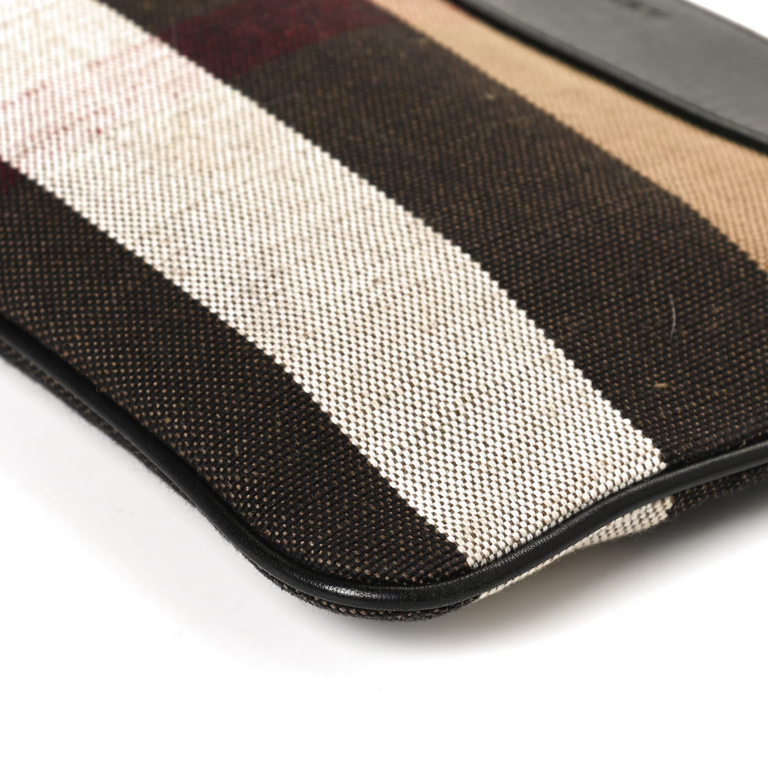 Burberry Mega Check Peyton Crossbody Clutch Bag Black 11 of 13