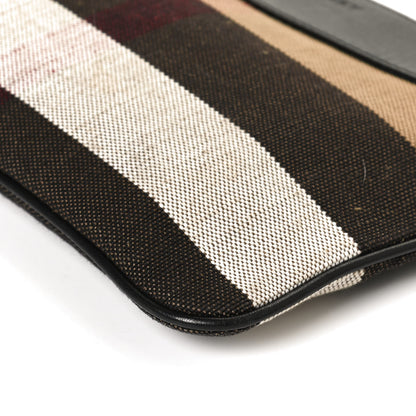 Burberry Mega Check Peyton Crossbody Clutch Bag Black 11 of 13