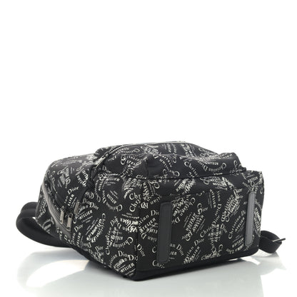 Christian Dior Nylon Logo Backpack Black 3 of 4