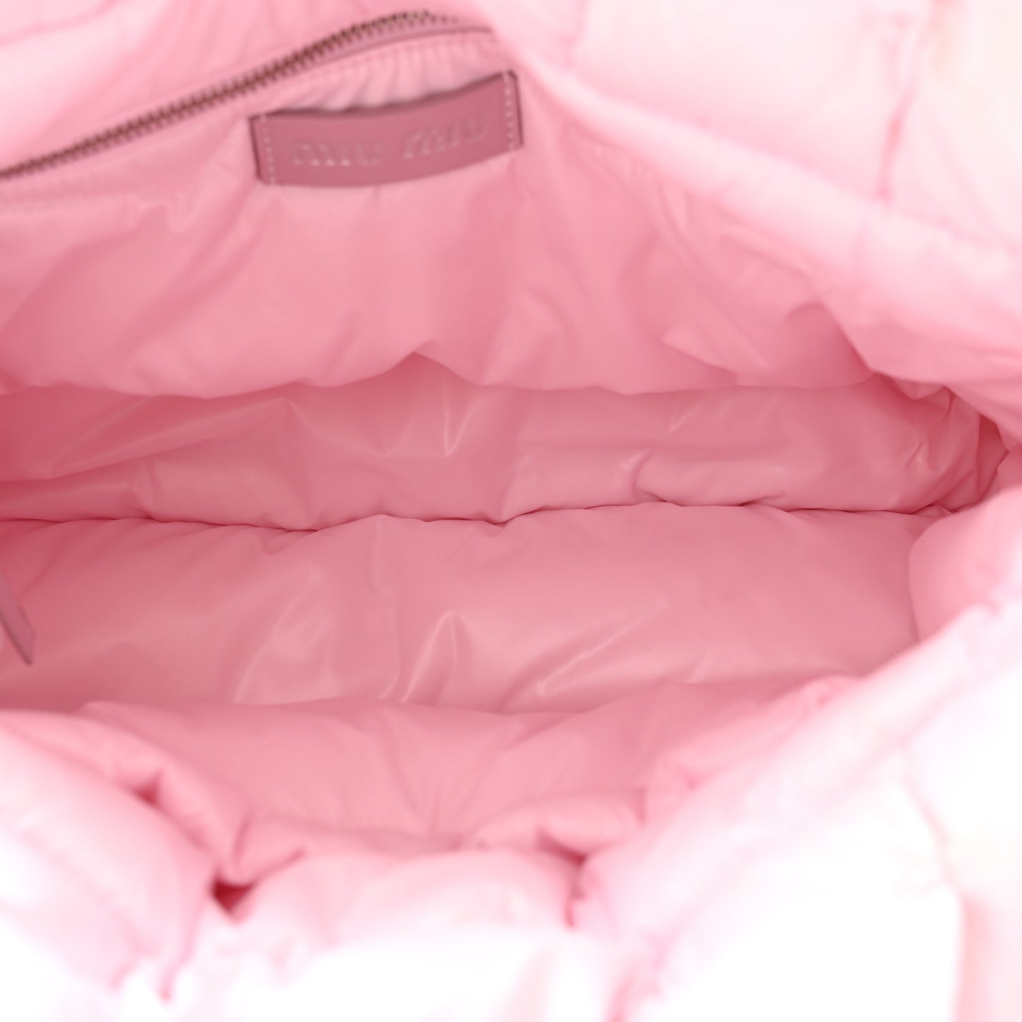 Padded Nylon Quilted Tote Alabaster Primrose