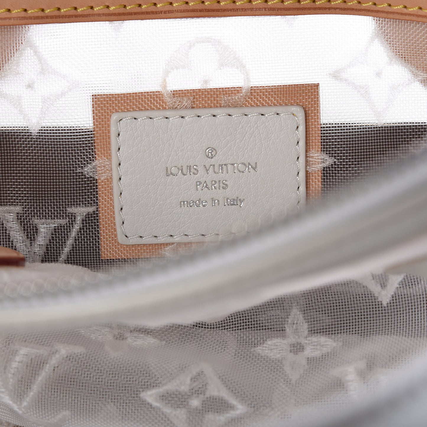 Monogram Transparence Lockit White