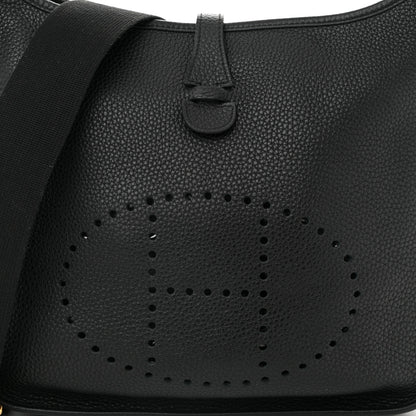 Hermes Taurillon Clemence Evelyne III PM Black 8 of 11