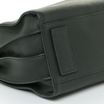Saint Laurent Grained Calfskin Small Supple Sac De Jour Dark Vert 8 of 16