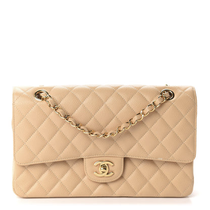 Chanel Caviar Quilted Medium Double Flap Beige Clair 1 of 11
