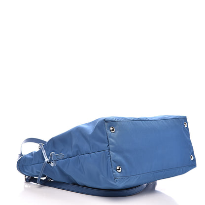 Prada Tessuto Nylon Saffiano Tote Cobalto 4 of 10