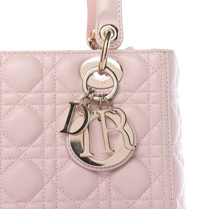 Christian Dior Lambskin Cannage Medium Lady Dior Light Pink 7 of 9