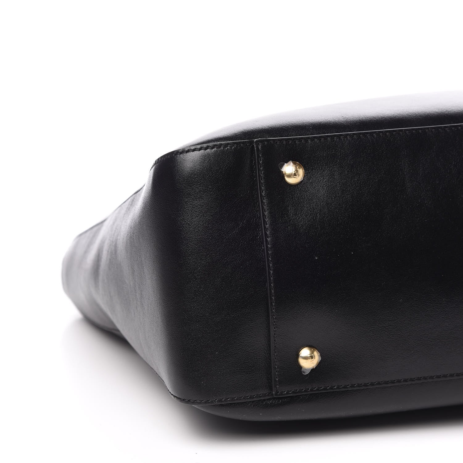 Fendi Vitello Glacier Medium FF Tote Black 9 of 11