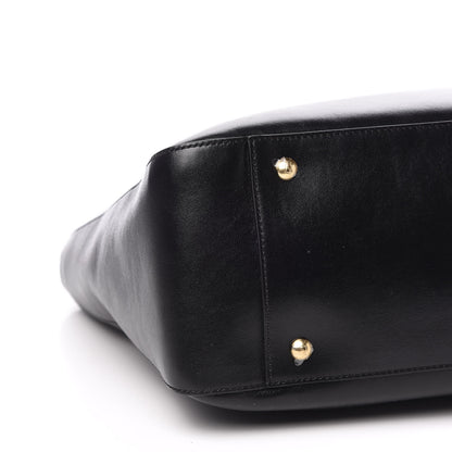 Fendi Vitello Glacier Medium FF Tote Black 9 of 11