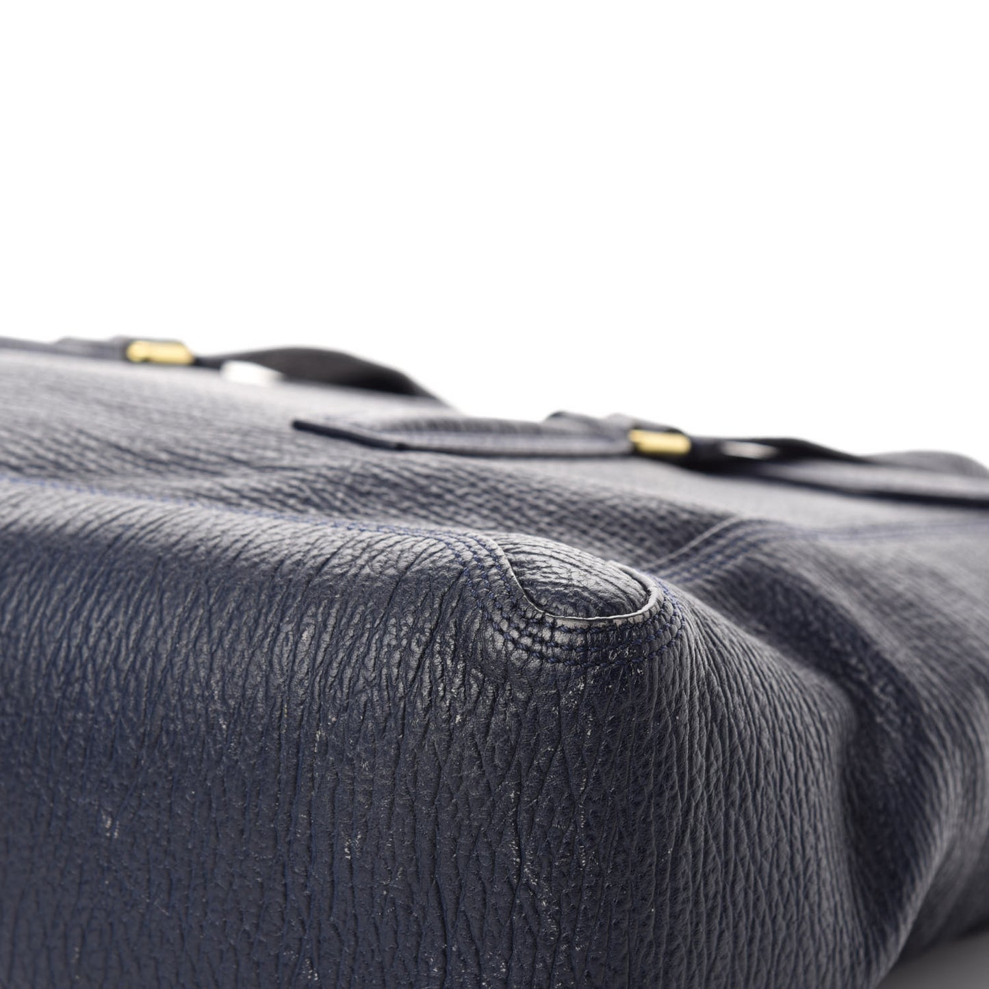 Textured Calfskin Large Pashli Satchel Ink