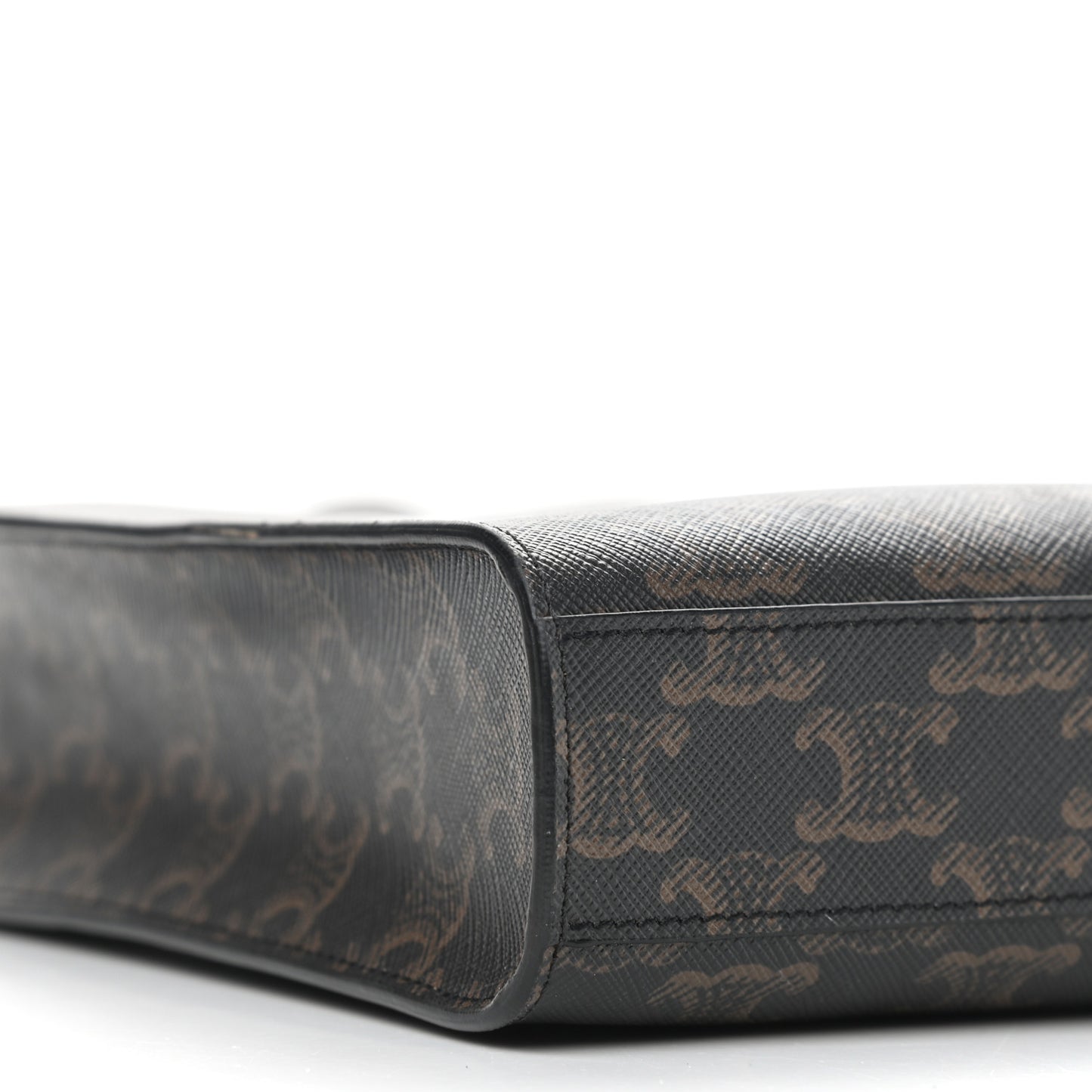 Triomphe Canvas Calfskin Mini Vertical Cabas Tan