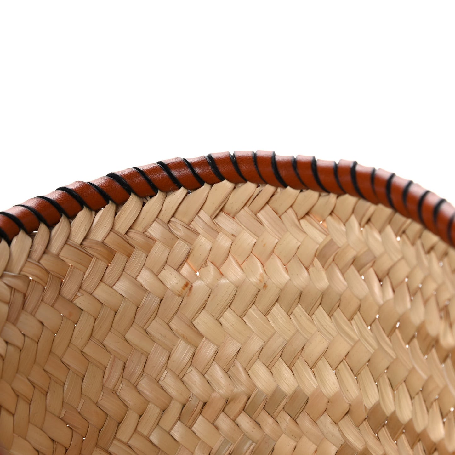 Raffia Small Basket Tote Bag Natural Tan