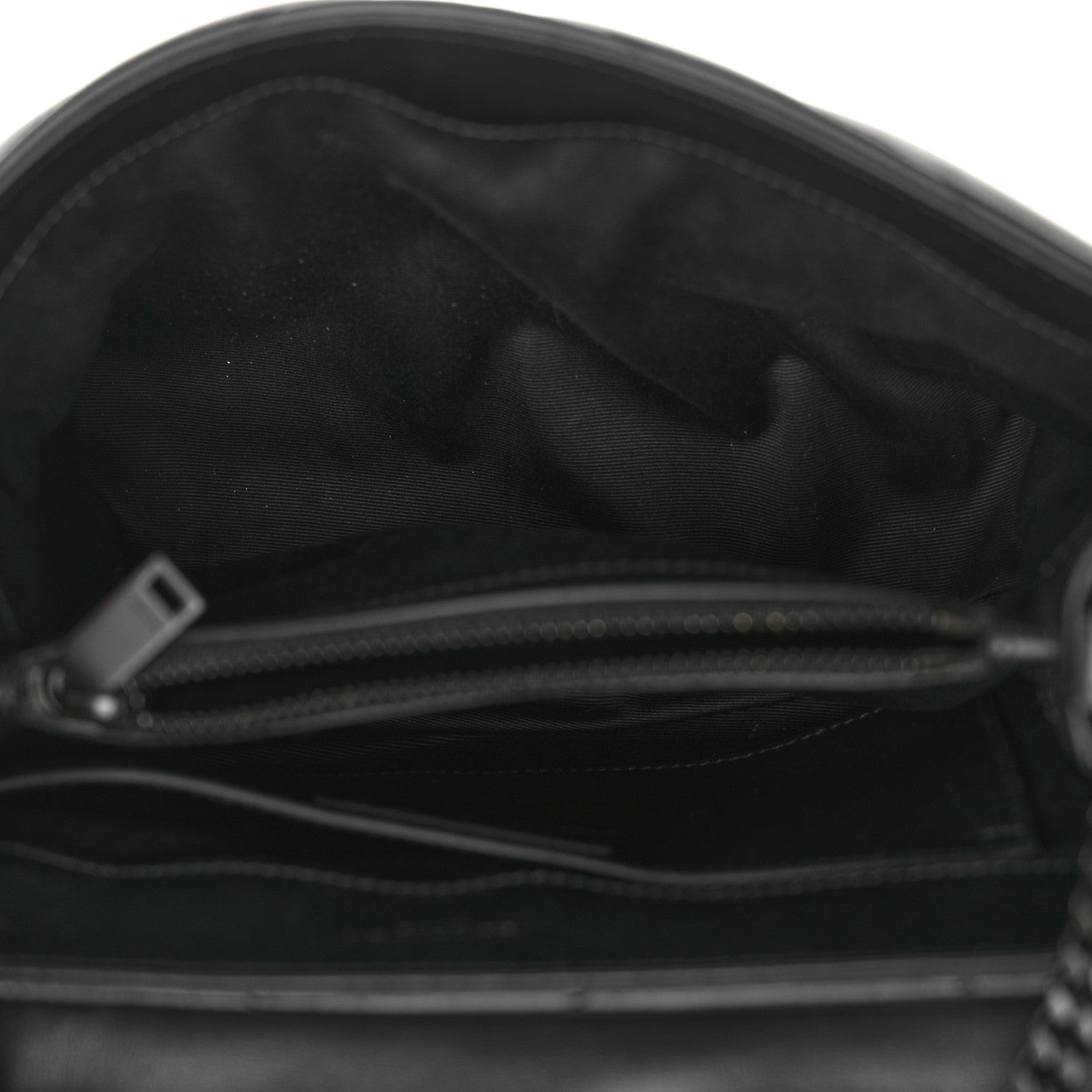 Saint Laurent Calfskin Y Quilted Monogram Monochrome Small Loulou Chain Satchel Black 5 of 11