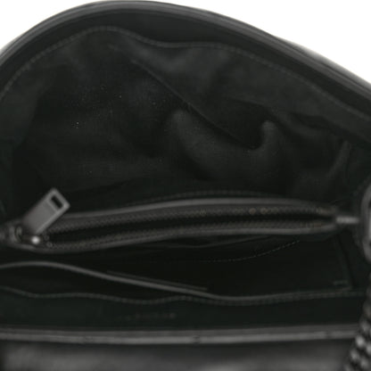 Saint Laurent Calfskin Y Quilted Monogram Monochrome Small Loulou Chain Satchel Black 5 of 11