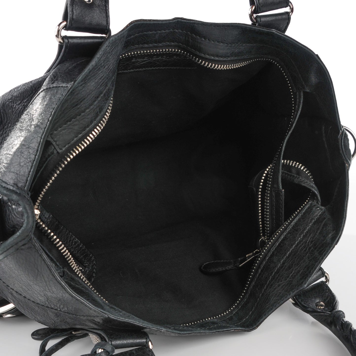 Agneau Giant 21 Silver Hardware Part Time Black