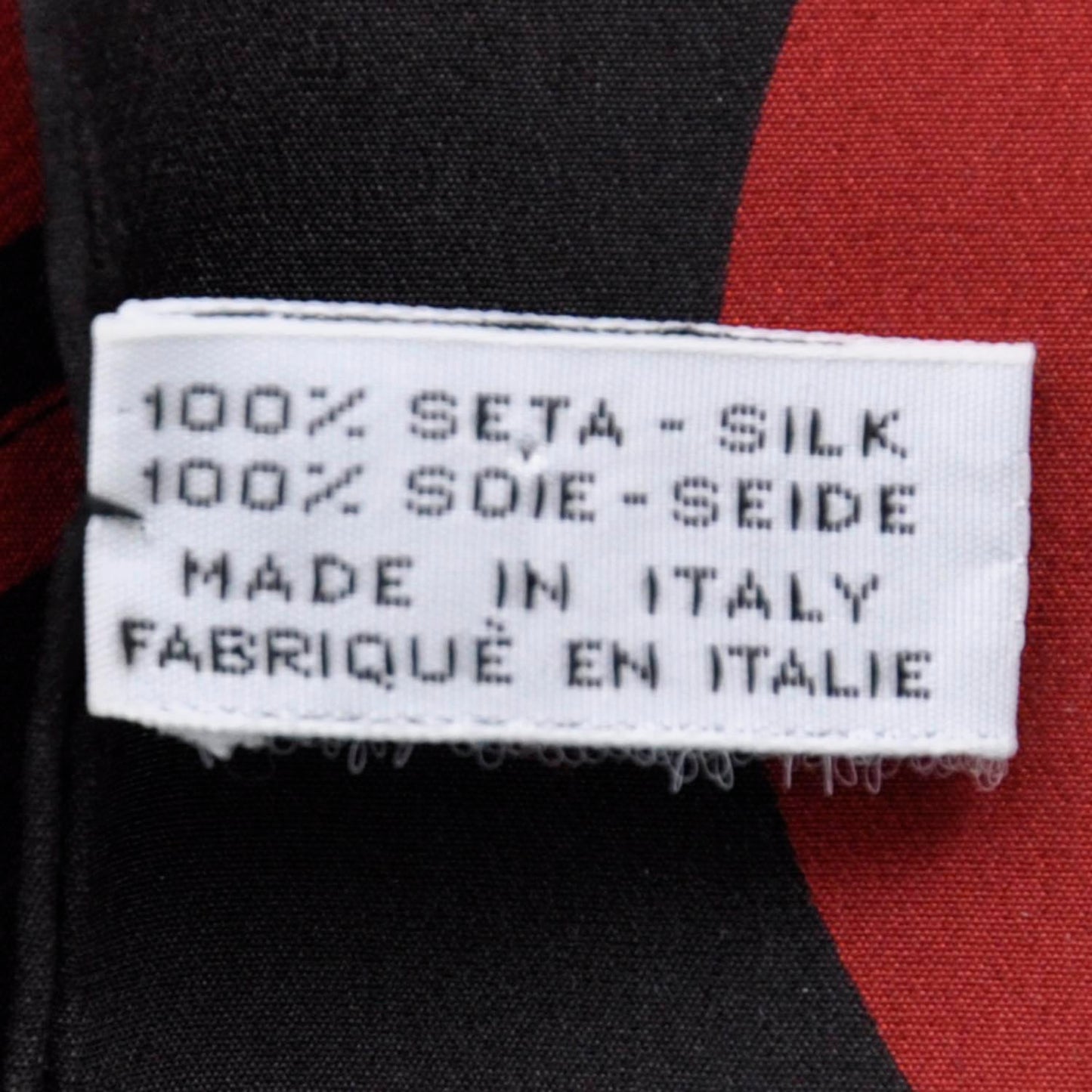 Silk Boutique Scarf Black Red