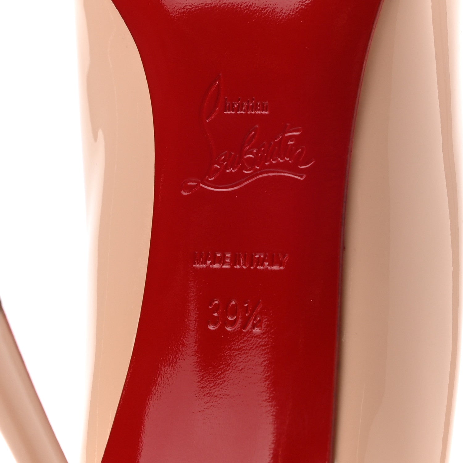 Christian Louboutin Patent Fifetish 85 Pumps 39.5 Poudre 6 of 7