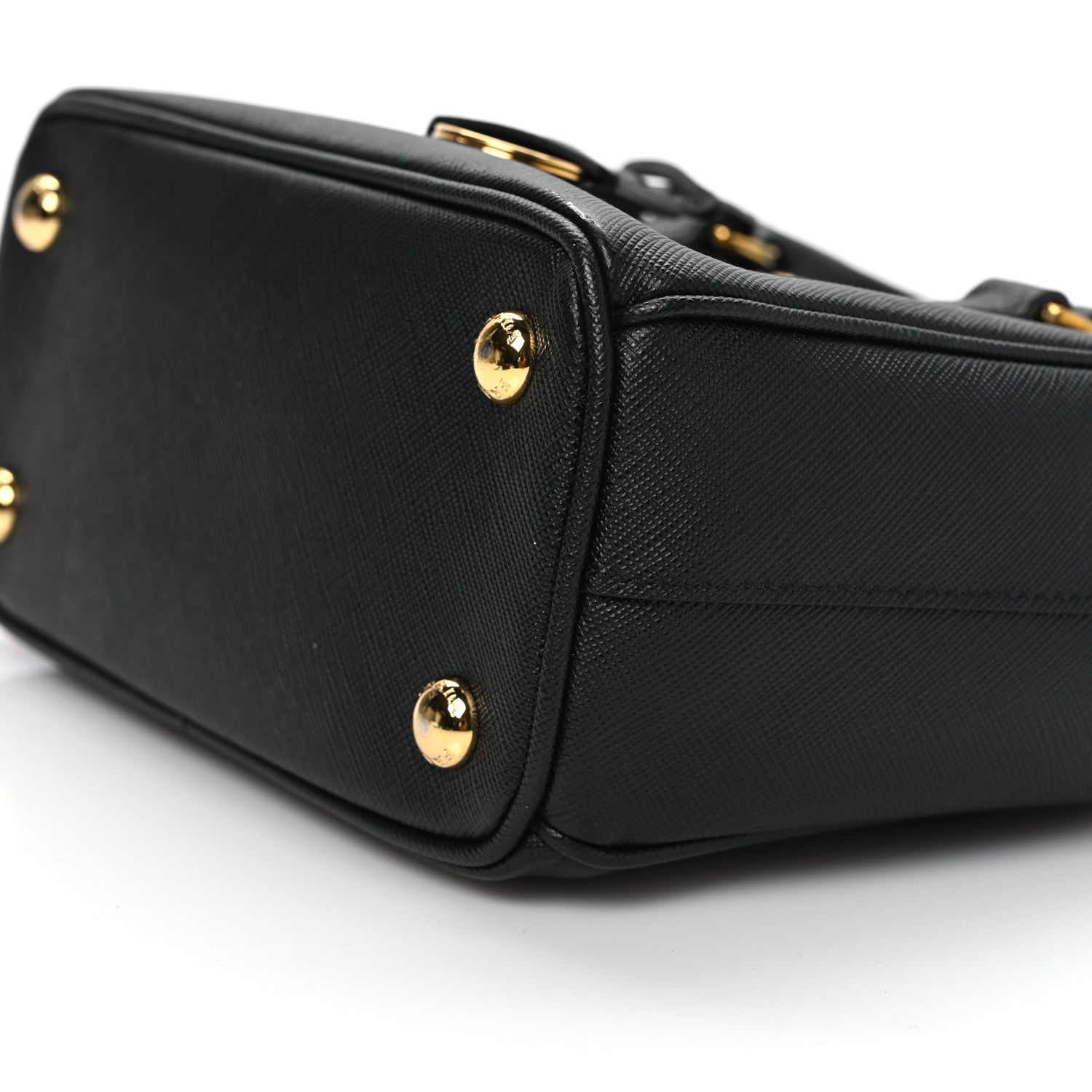 Prada Saffiano Lux Mini Galleria Double Zip Tote Black 9 of 12