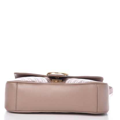 Gucci Calfskin Matelasse Small GG Marmont Shoulder Bag Porcelain Rose 8 of 11