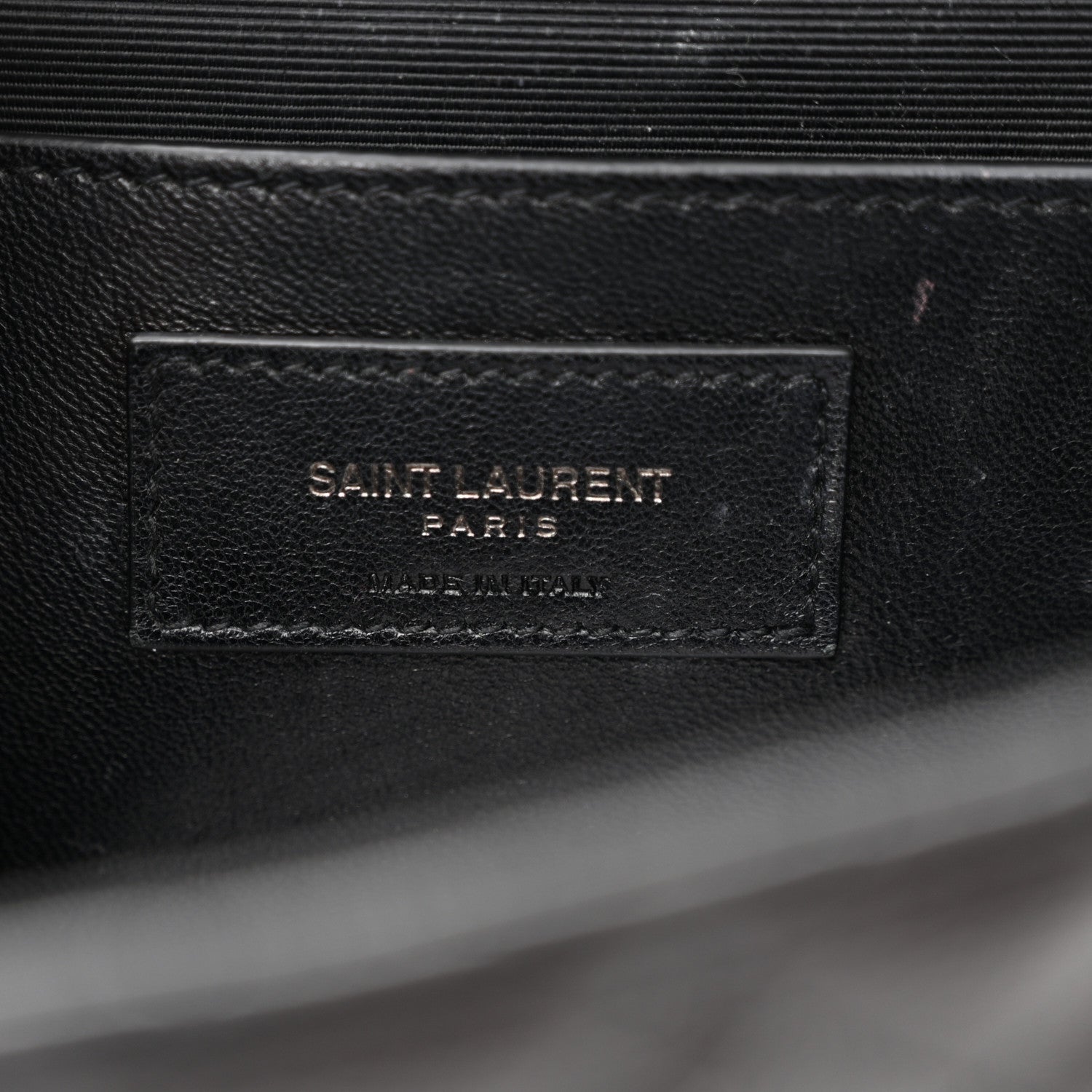 Saint Laurent Grain De Poudre Textured Mixed Matelasse Triquilt Medium Monogram Monochrome Satchel Black 6 of 13