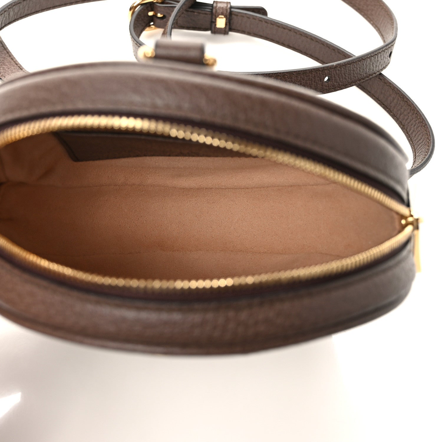 Gucci GG Supreme Monogram Web Mini Ophidia Round Backpack Brown 5 of 8