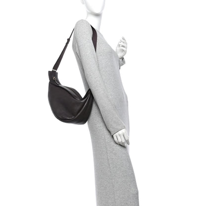 The Row Grained Calfskin Large Slouchy Banana Bag Brunette 2 of 11