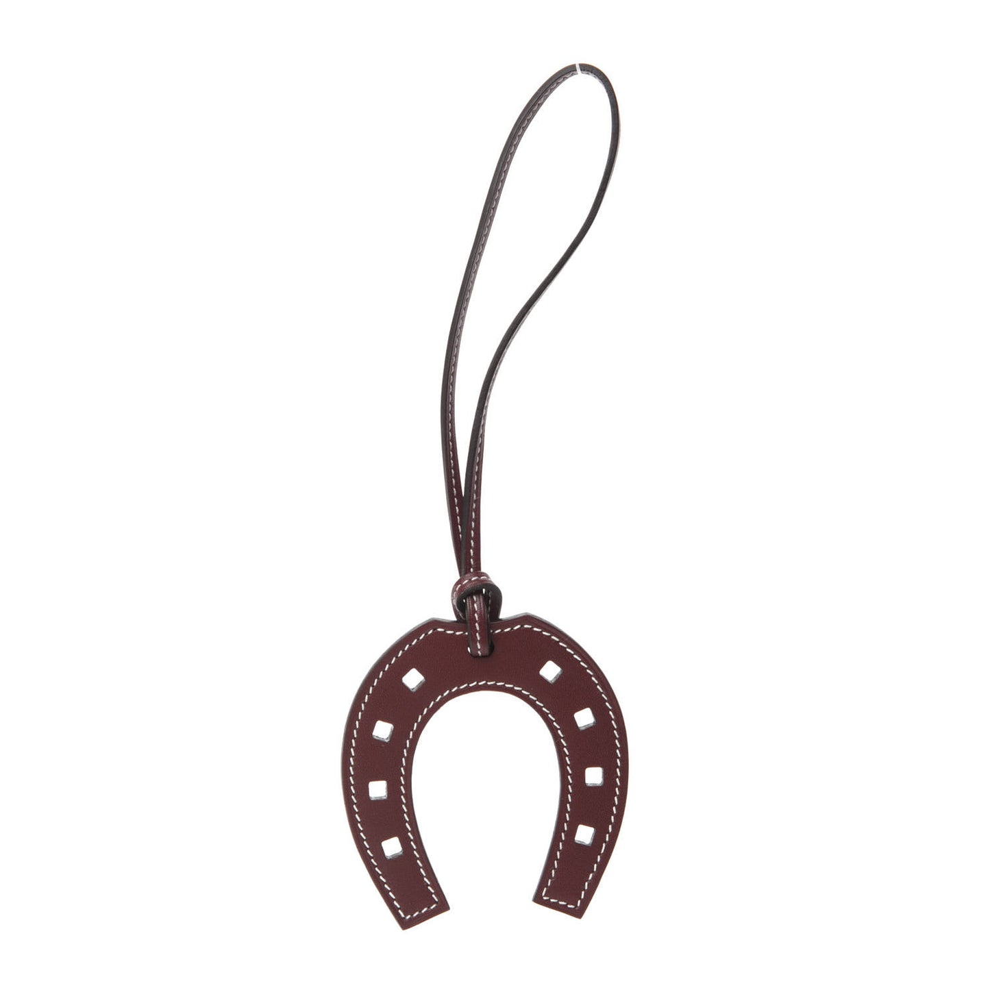 Swift Paddock Horseshoe Bag Charm Bordeaux
