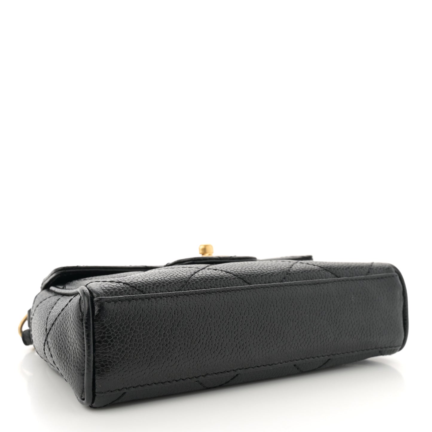 Caviar Quilted Mini Flap Black