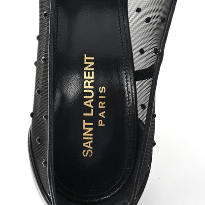 Saint Laurent Rhinestone Mesh 105 Anja Pumps 39.5 Black 8 of 9