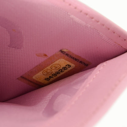 Chanel Calfskin Quilted Cambon Bi-Fold Wallet Pink Black 6 of 8