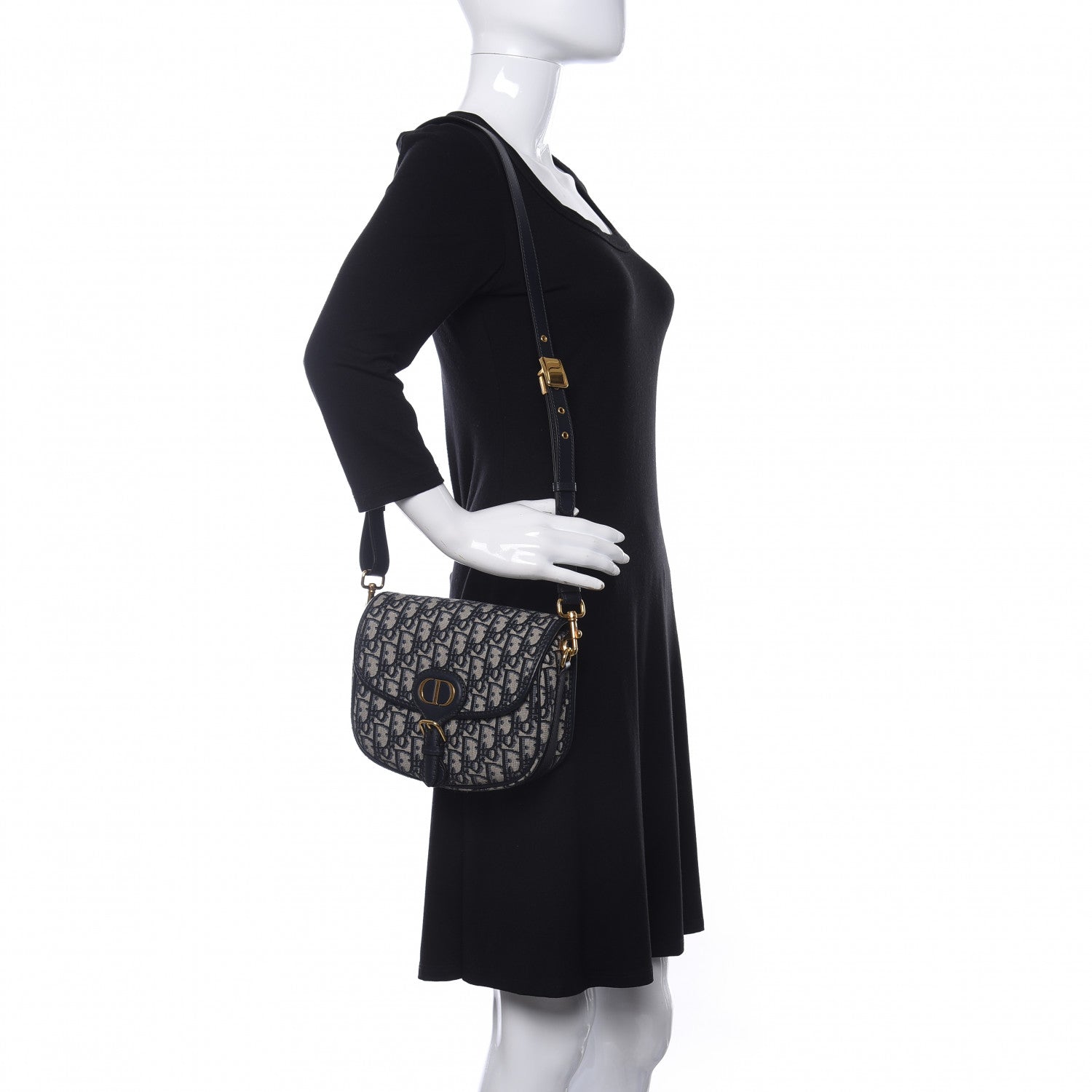 Christian Dior Oblique Medium Bobby Flap Blue 2 of 9