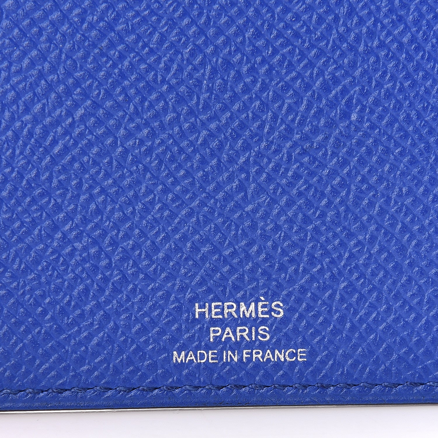 Hermes Epsom Evercalf Evercolor Sombrero Les Petits Chevaux Card Holder Bleu Encre Indigo Bleu Royal Bleu Obscur 6 of 7