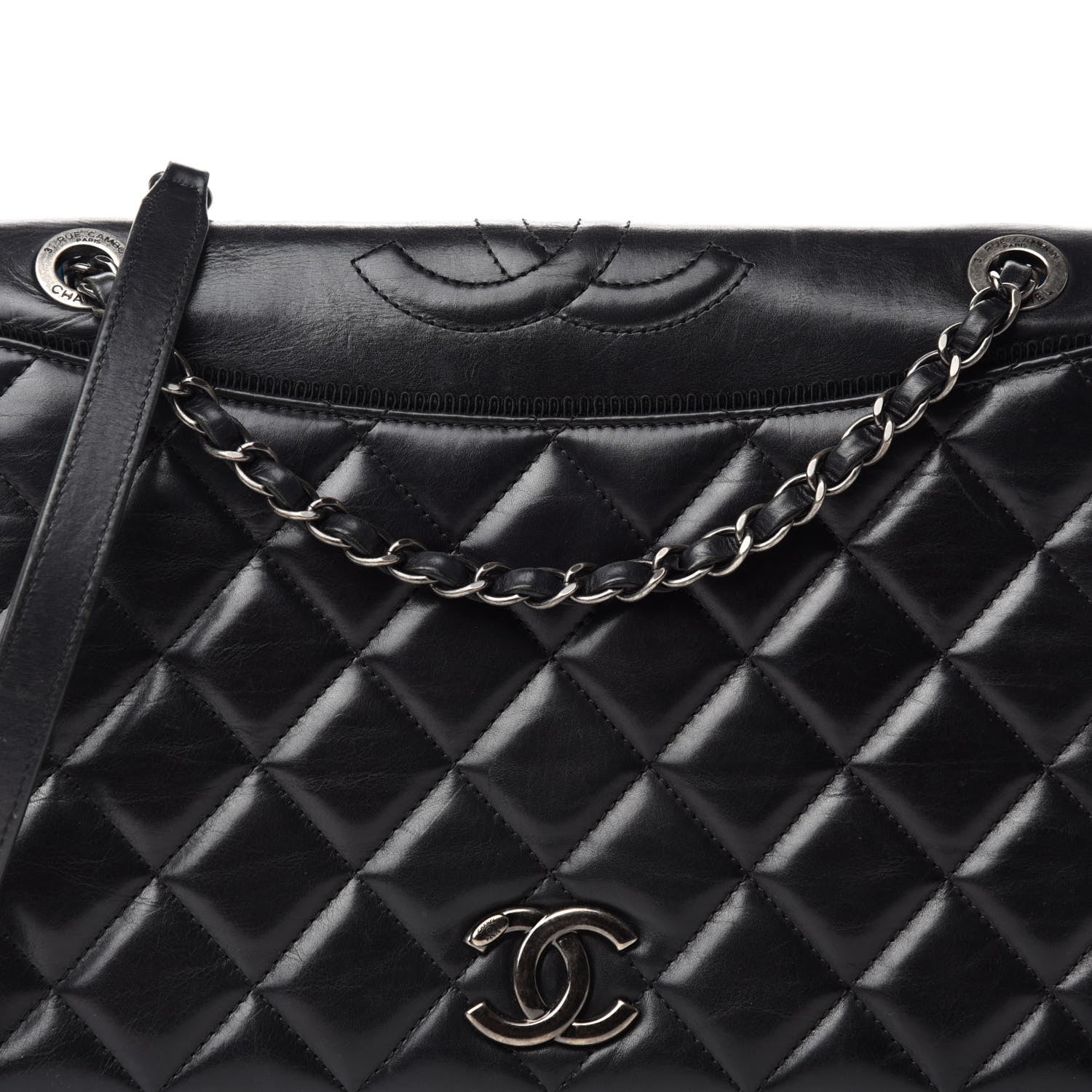 Chanel Calfskin Quilted Ballerine Flap Black 10 of 10