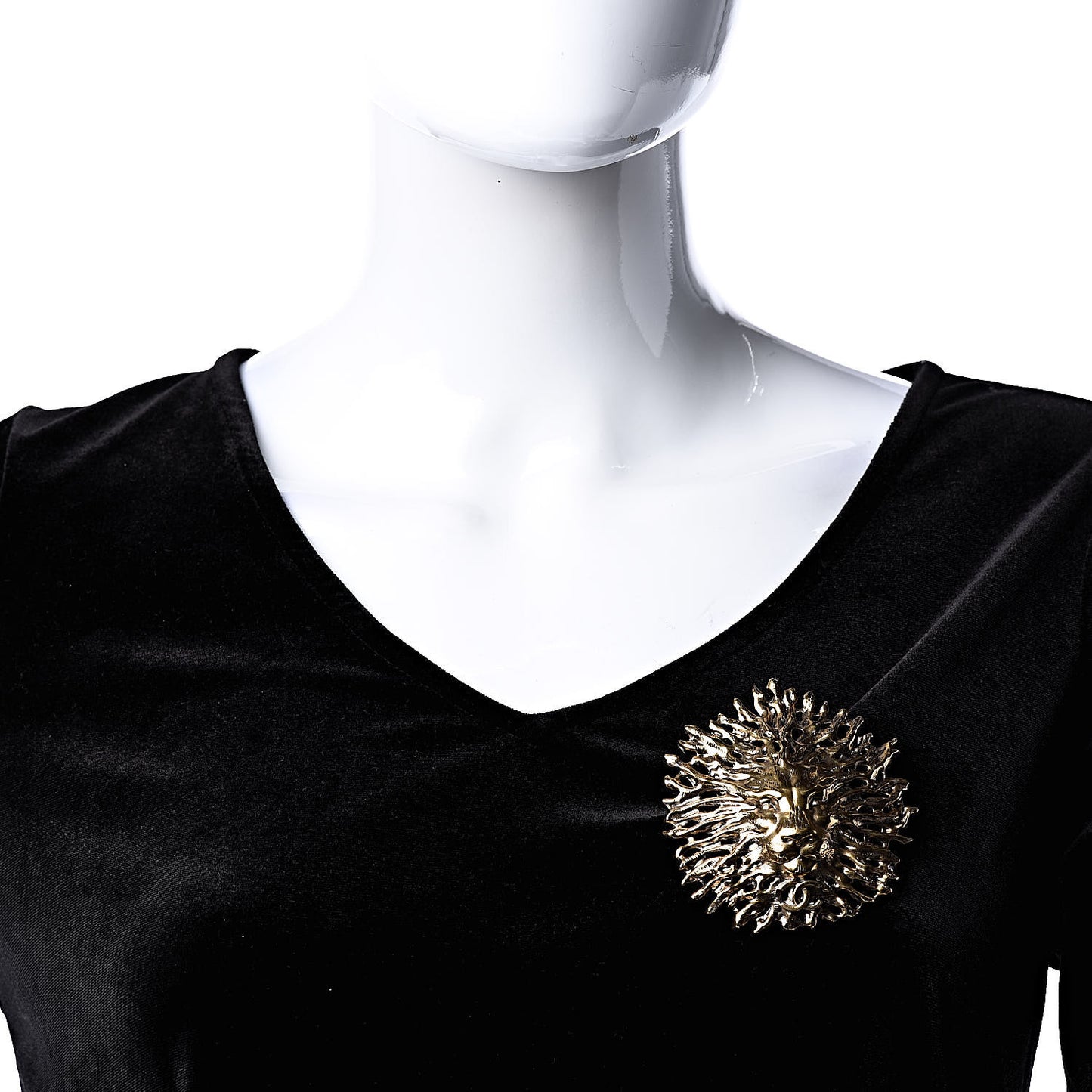 CC Lion Brooch Gold