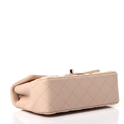 Chanel Lambskin Quilted Mini Rectangular Flap Beige 3 of 4