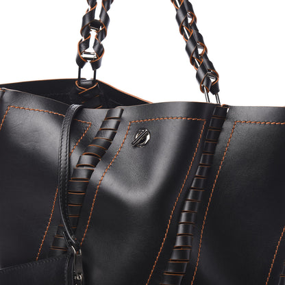 Proenza Schouler Calfskin Large Hex Bucket Black 7 of 9