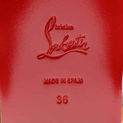 Christian Louboutin Calfskin Crocodile Embossed Cubongo Sandals 36 Biscotto 6 of 9