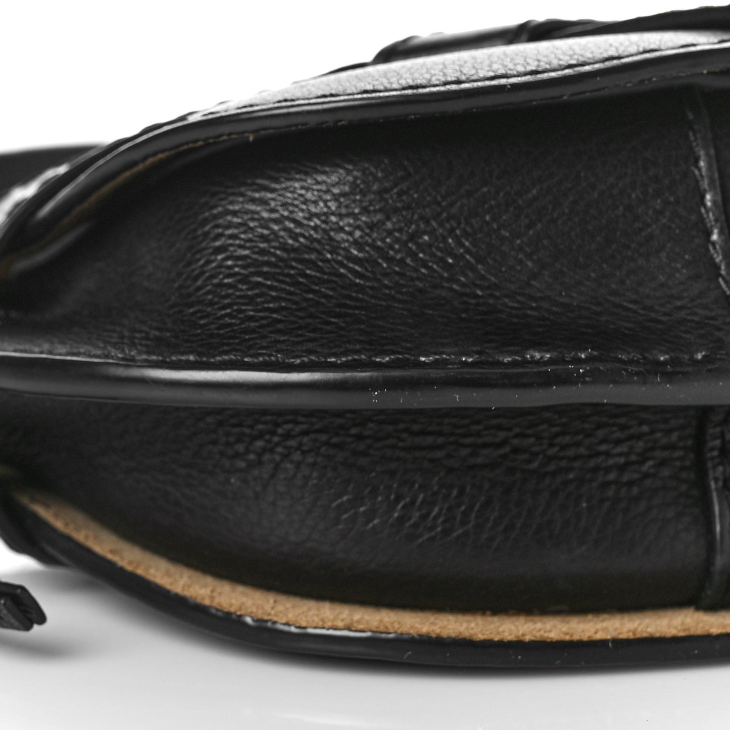 Grained Calfskin Mini Gate Western Crossbody Bag Black