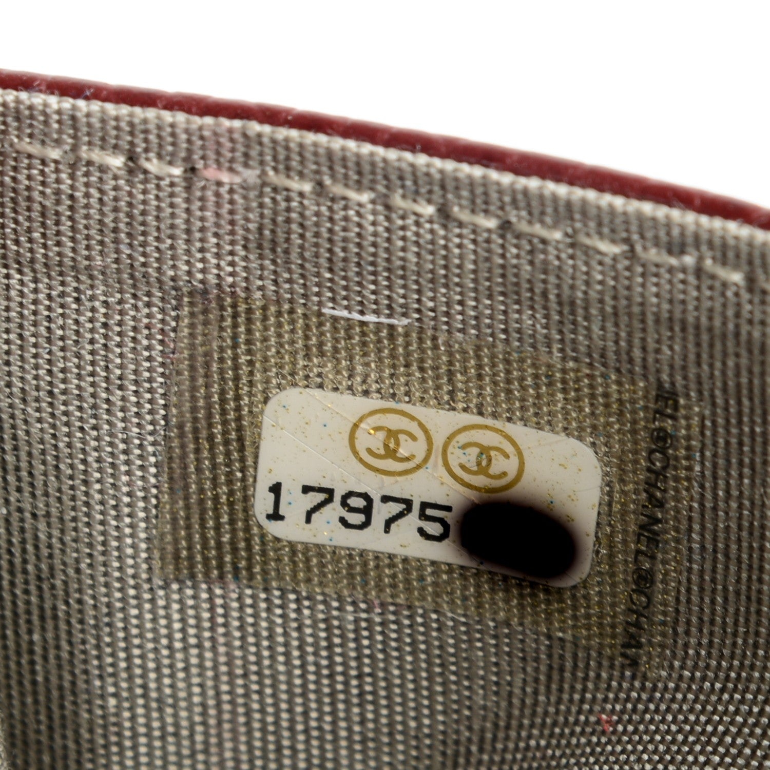 Chanel Caviar Timeless CC Card Holder Burgundy 6 of 8