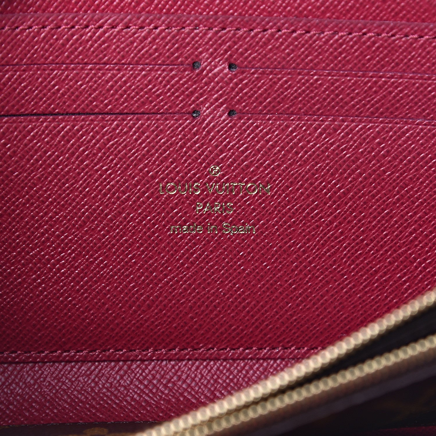 Louis Vuitton Monogram Clemence Wallet Fuchsia 6 of 8