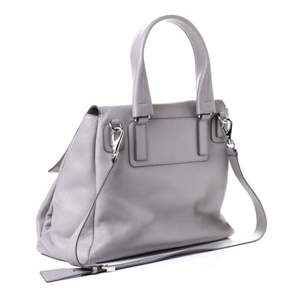 Givenchy Grained Calfskin Medium Pandora Pure Flap Bag Pearl Grey 3 of 19